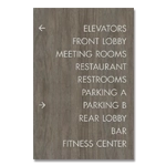 10-Line Directional Sign