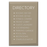 10-Line Directory Sign