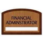 2-Line Nameplate Sign w/ Title