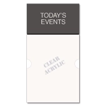 3-Line Informational Sign w/ Insert Window