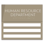 3-Slot Suite/Dept. ID Sign