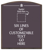 6-Line General Information Sign w/Symbol