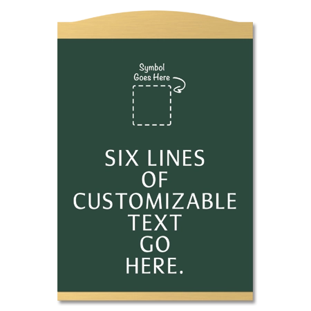 6-Line General Information Sign w/Symbol
