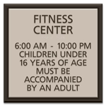 8-Line Common Room Sign