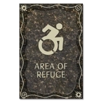 Area of Refuge Sign - Dynamic ISA Symbol