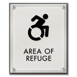 Area of Refuge Sign - Dynamic ISA Symbol