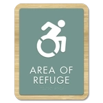 Area of Refuge Sign - Dynamic ISA Symbol