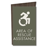 Area of Rescue Assistance Sign - NYC Compliant