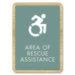 Area of Rescue Assistance Sign - NYC Compliant