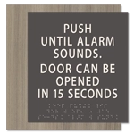Delayed Egress Push/Pull Sign - CA Code