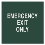 Emergency Exit Only