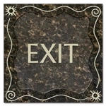 "Exit" Egress Sign - CA Compliant