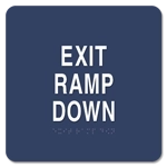 Exit Ramp Down Egress Sign