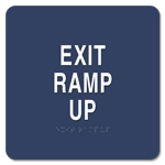 Exit Ramp Up Egress Sign