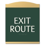 "Exit Route" Egress Sign - CA Compliant