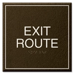 "Exit Route" Egress Sign - CA Compliant