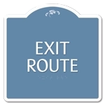 "Exit Route" Egress Sign - CA Compliant