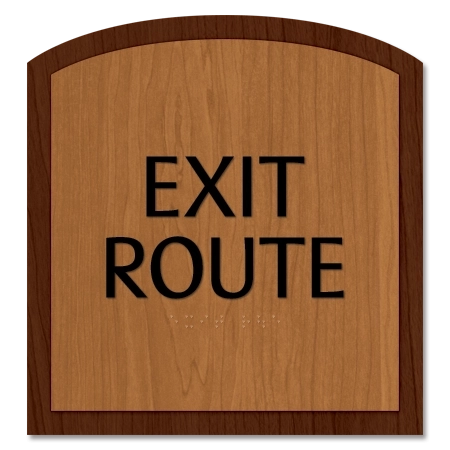 "Exit Route" Egress Sign - CA Compliant