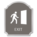 Exit Sign w/ Symbol