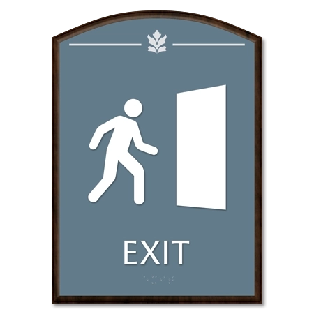 Exit Sign w/ Symbol