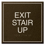 "Exit Stair Up" Egress Sign - CA Compliant