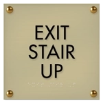 "Exit Stair Up" Egress Sign - CA Compliant