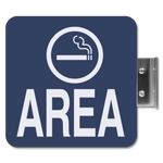 Flag Overhead - Designated Smoking Area