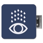 Flag Overhead - Eye Wash Station