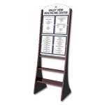Freestanding Message Display w/4 Insert Holders
