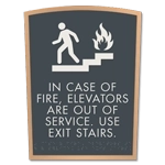 In Case of Fire, Elevators Are Out of Service... w/Braille