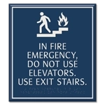 In Case of Fire, Elevators Are Out of Service... w/Braille