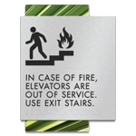 In Case of Fire, Elevators Are Out of Service... w/Braille