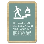 In Case of Fire, Elevators Are Out of Service... w/ No Braille