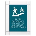 In Fire Emergency, Do Not Use Elevator - Braille