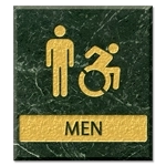 Men Sign w/Male & Dynamic ISA Symbols