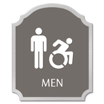Men Sign w/Male & Dynamic ISA Symbols