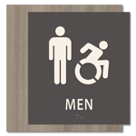 Men Sign w/ Male & Dynamic ISA Symbols