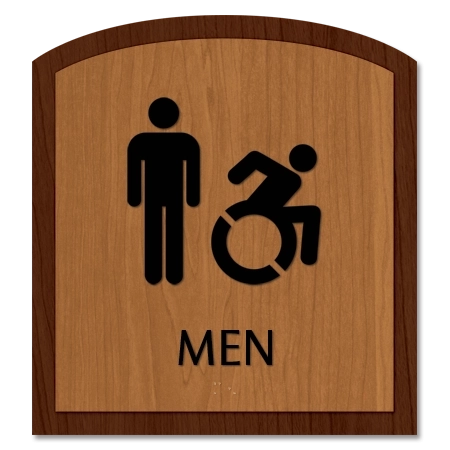 Men Sign w/Male & Dynamic ISA Symbols