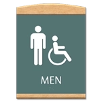 Men Sign w/Male & ISA Symbols