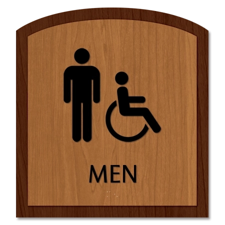 Men Sign w/Male & ISA Symbols