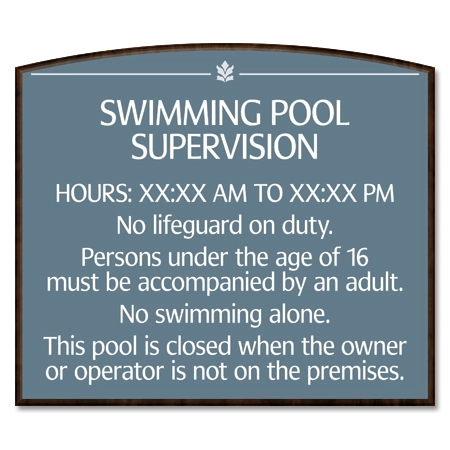 NJ Front Desk Pool Sign - Contour
