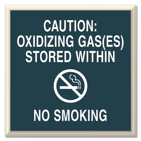 Oxidizing Gas(es) Stored/No Smoking