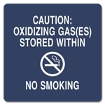 Oxidizing Gas(es) Stored/No Smoking