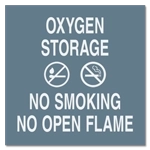 Oxygen Storage / No Smoking No Open Flame