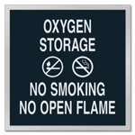 Oxygen Storage / No Smoking No Open Flame