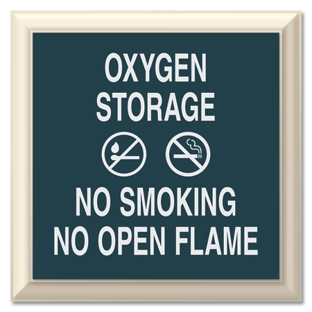 Oxygen Storage / No Smoking No Open Flame