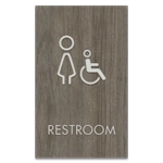 Restroom Sign w/ Female & ISA Symbols