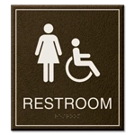 Restroom Sign w/ Female & ISA Symbols