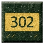 Room Number Sign w/Symbols