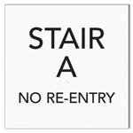 Stair ID (No Re-Entry) - Houston Code <br>3 Floors or Less
